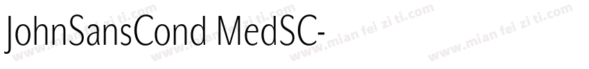 JohnSansCond MedSC字体转换